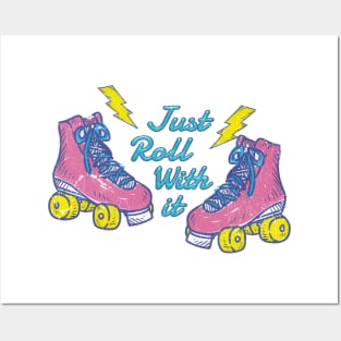 Just Roll With It - retro 80s Posters and Art